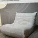 Vintage space age design Togo white armchair.