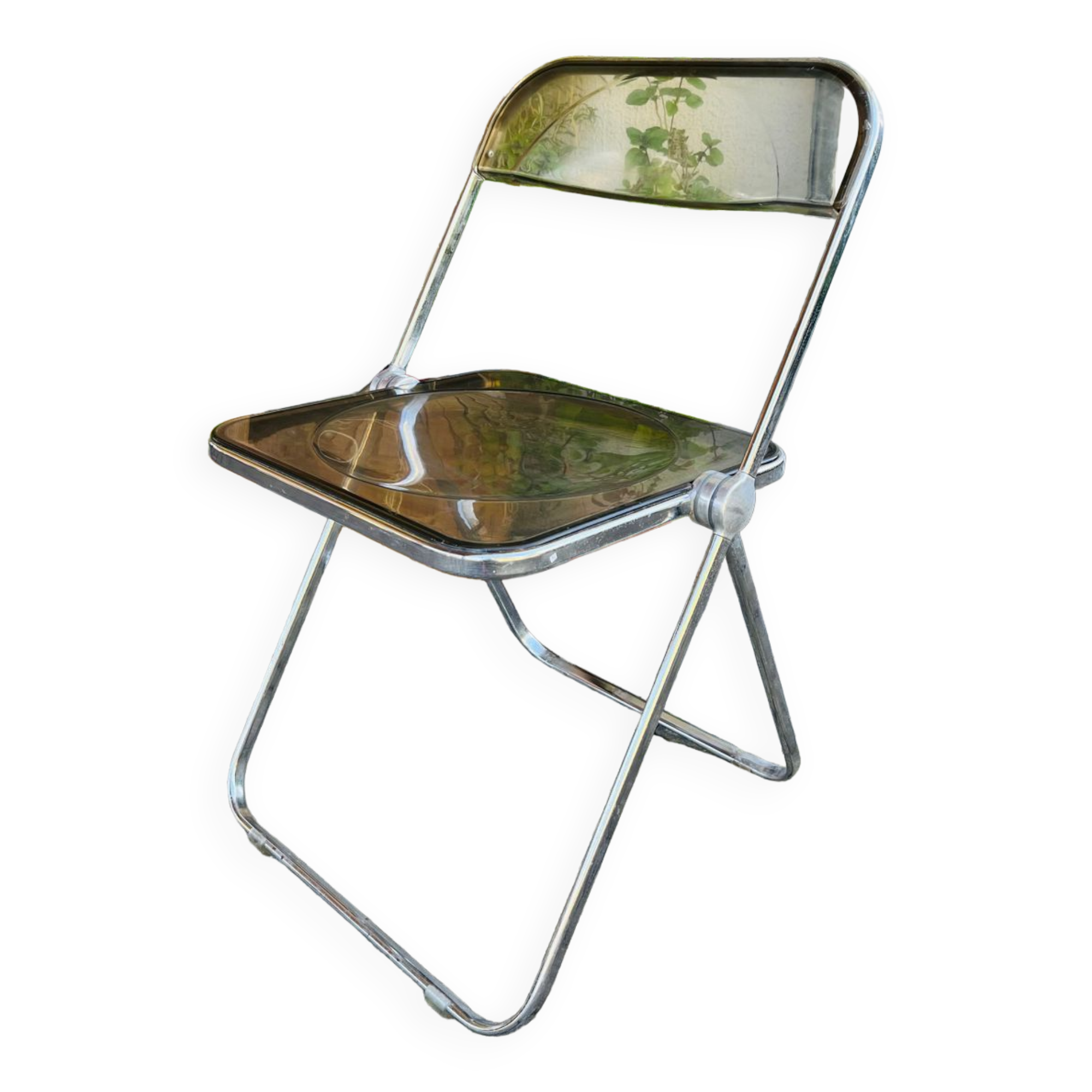 Plia folding chair by Giancarlo Piretti