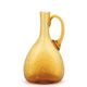 Biot amber bubbled glass carafe, 1970s