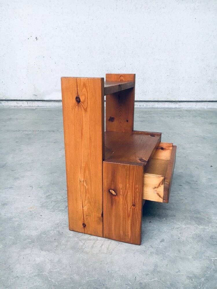 Mid-Century Scandinavian Pine Bedside Tables, Sweden, 1960s, Set of 2