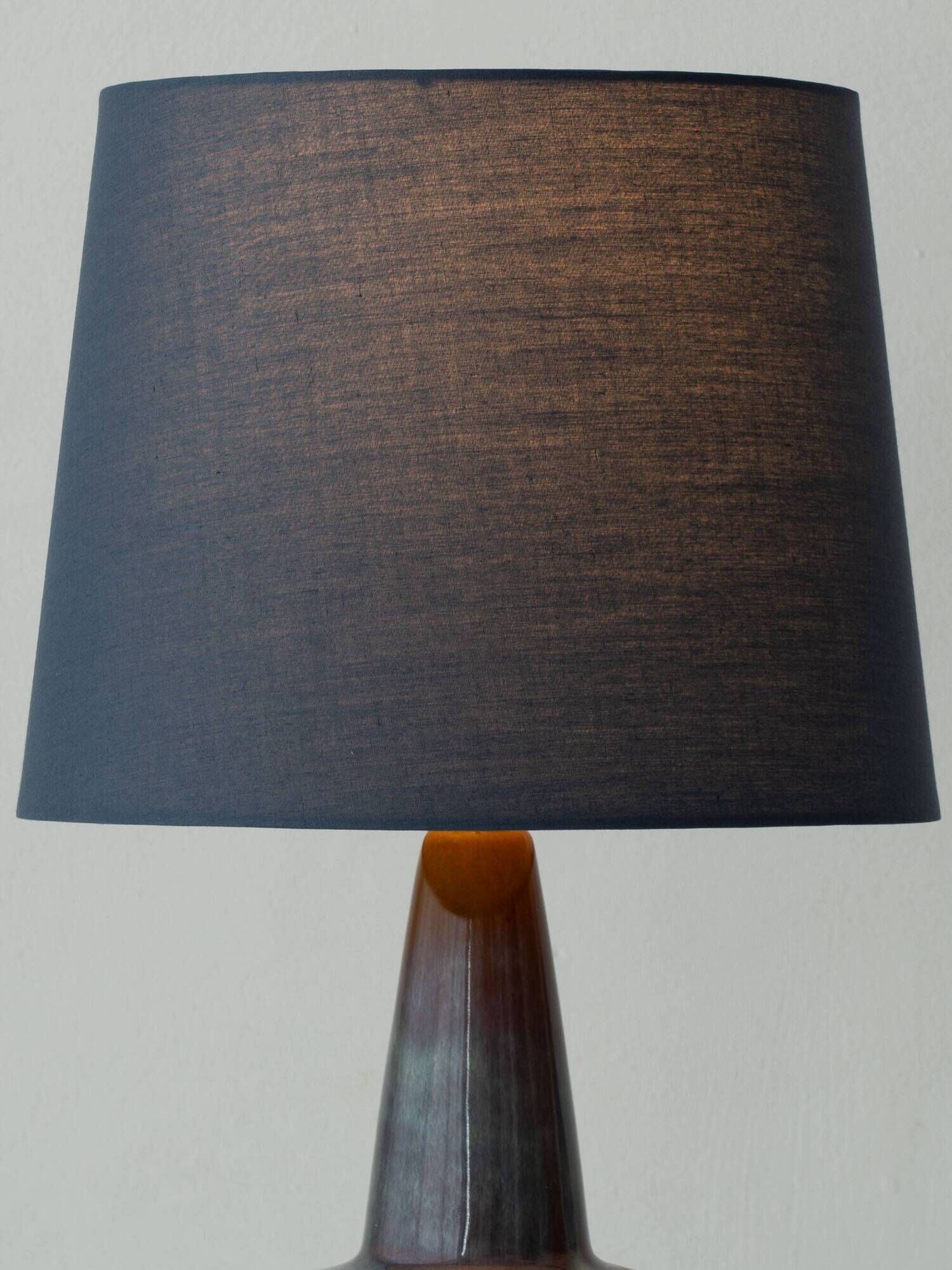Søholm Danish Modern Stoneware Table Lamp, Brown and Blue Glaze, New Shade
