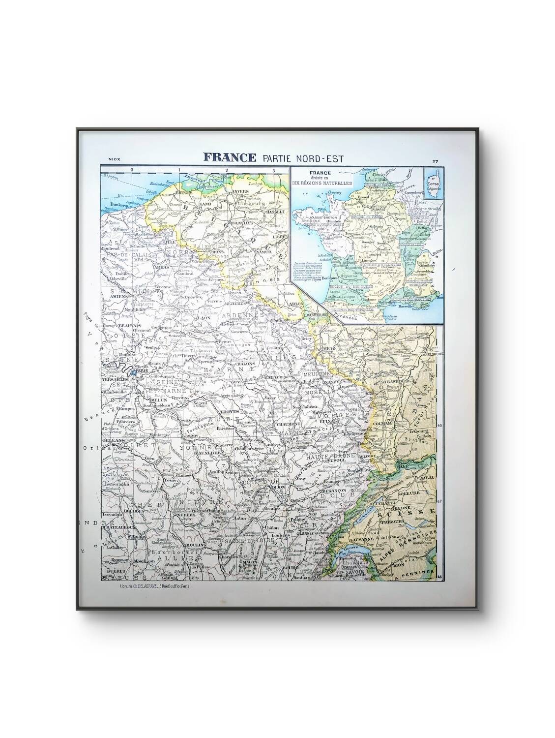 Printed in 1900, Northeast France.