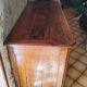 Rustic or authentic country buffet with beautiful sculptures.