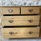 Old 4-drawer chest of drawers in solid pine
