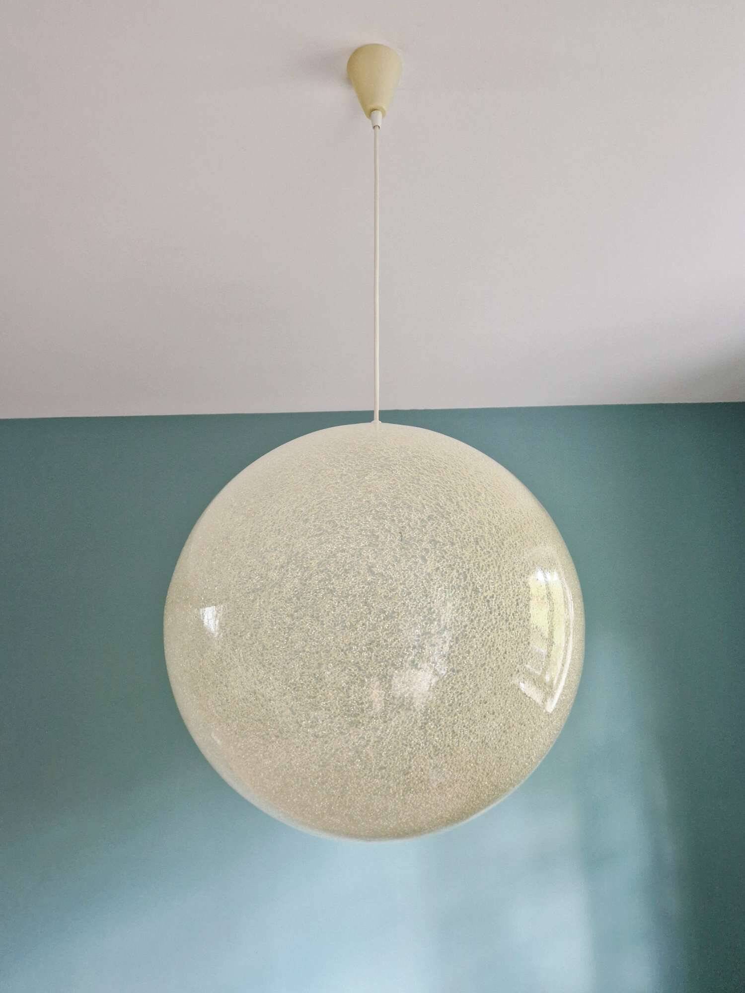 XXL spherical resin pendant light, 1960s