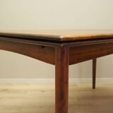 Table en palissandre, design danois, années 1970, production : Danemark