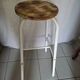 Bar top stool metal patinated seat wood dp 0922143
