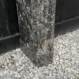 Louis XV fireplace in grey Saint-Anne marble, 18th century