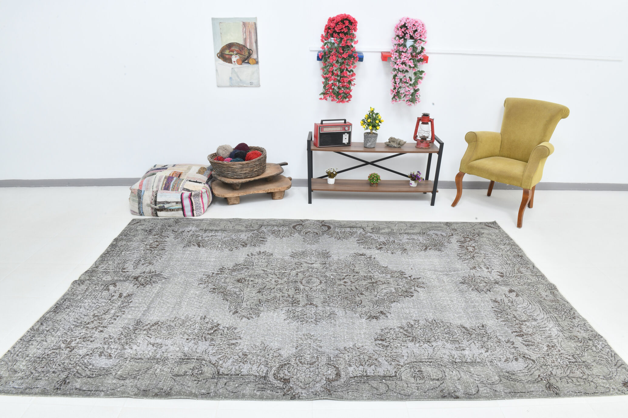 Anatolian vintage rug ,196x308cm