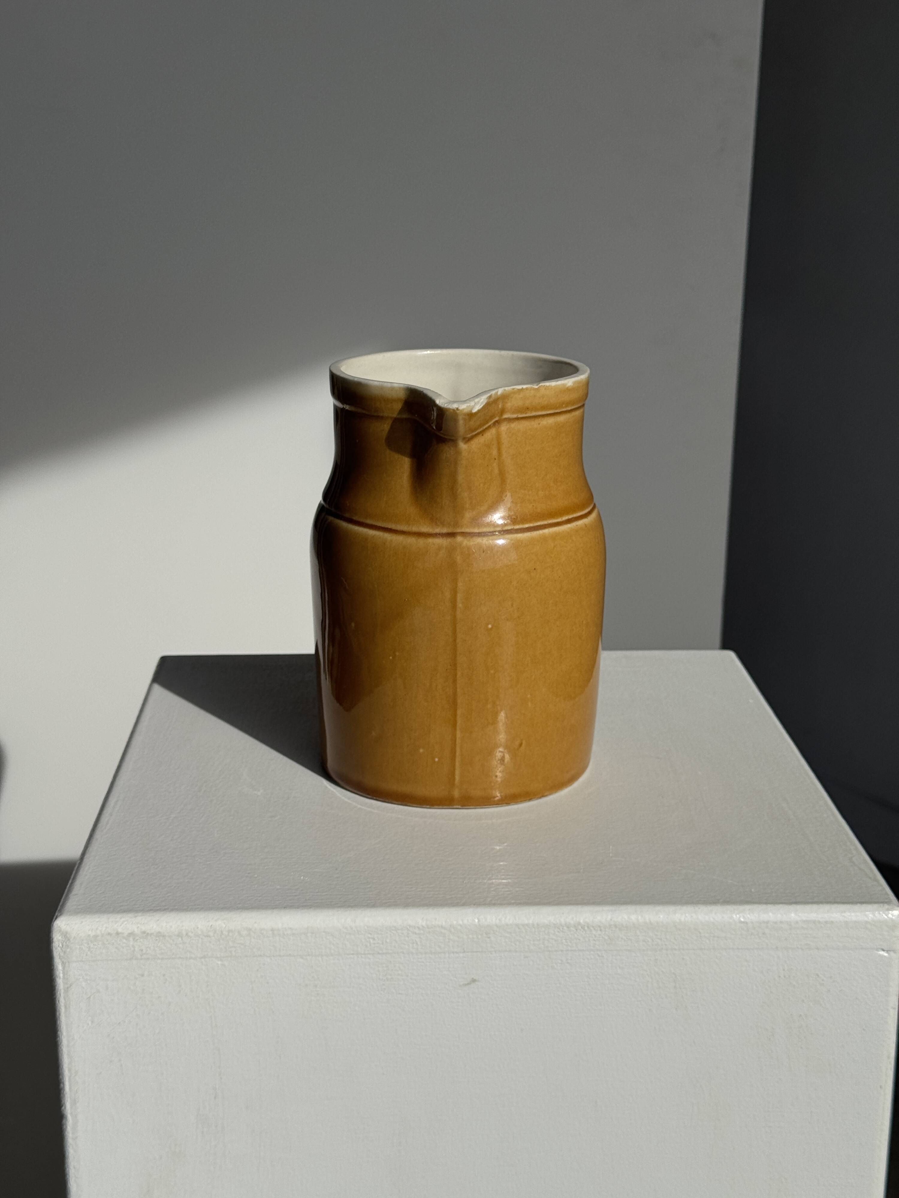 Carafe en céramique jaune Grès Kilt 1 litre H17
