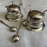 Paire de salières en argent
