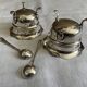 Pair of silver salt shakers