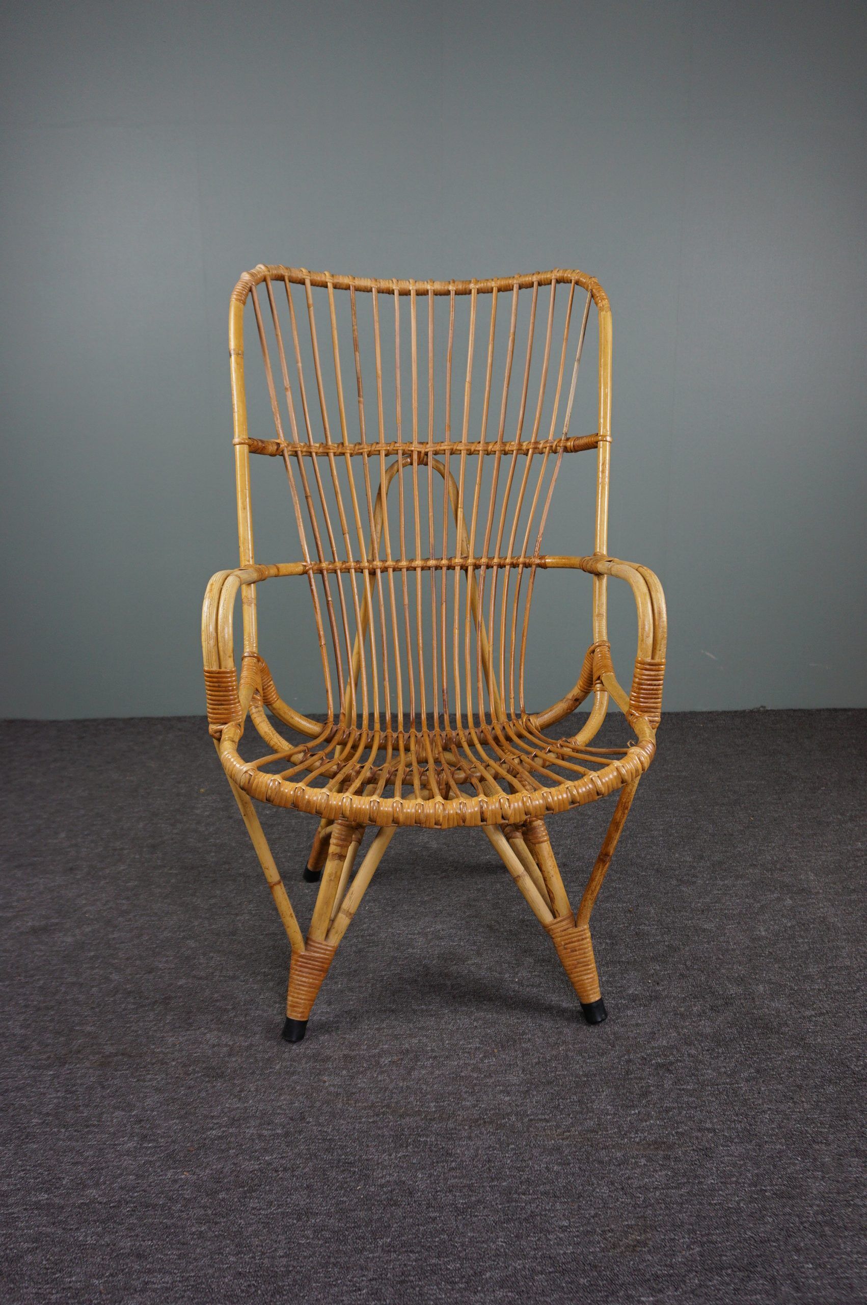 Rattan armchair by Rohé Noordwolde