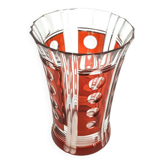 Crystal vase by Saint Lambert, 1960s
