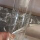 Chissed glass soliflore vase