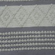 Handmade artisanal rug in Wool – Modern and natural design in Beige Ecru