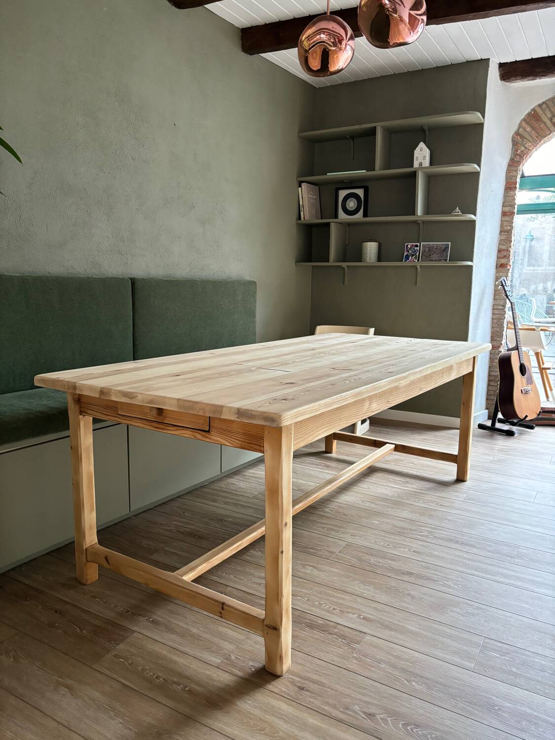 Oak farmhouse table