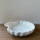 Vintage ceramic shell-shaped dish