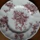 Set of 11 dessert plates and an English ceramic dish