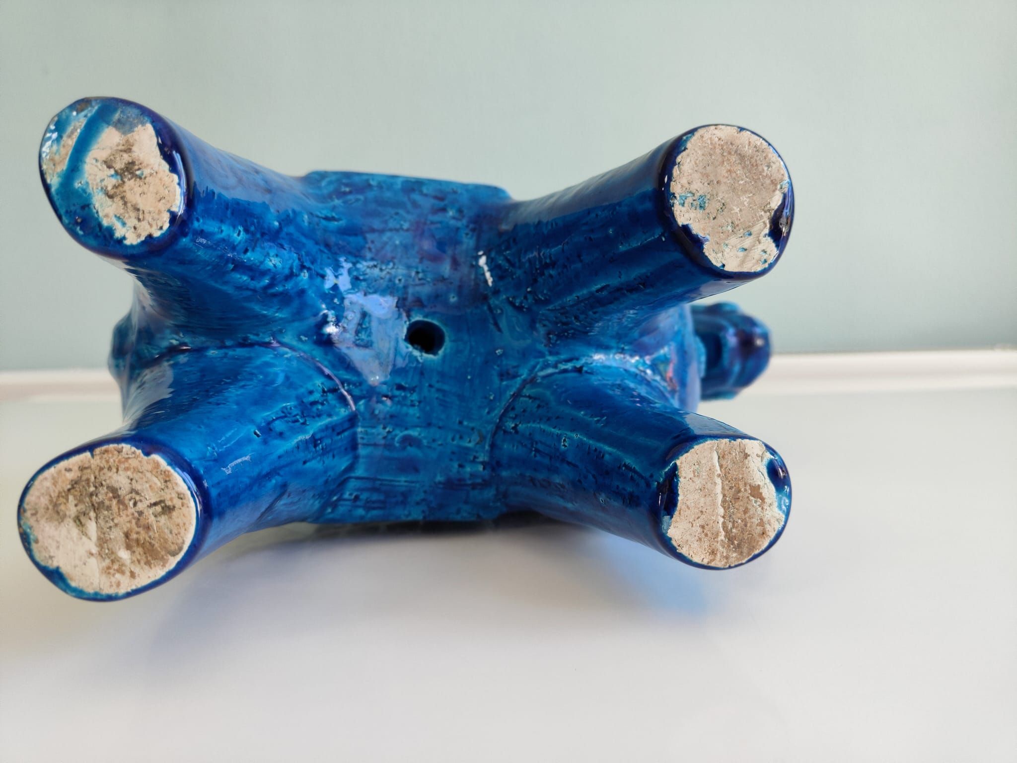 Bitossi Rimini Bleu 32cm cheval de Troie