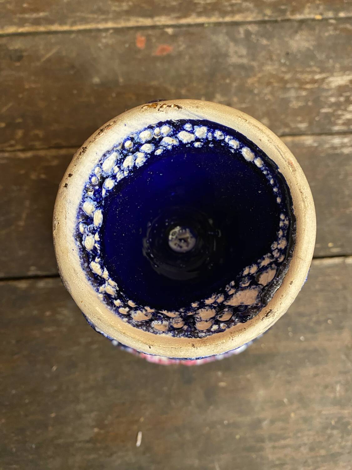 Empty pocket bowl fat lava charles cart cyclops polychrome ceramic #d