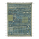 Hand-Knotted Turkish Contemporary 219 cm x 307 cm Blue Wool Carpet