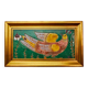 Ceramic peacock wall art, Spain, 1970