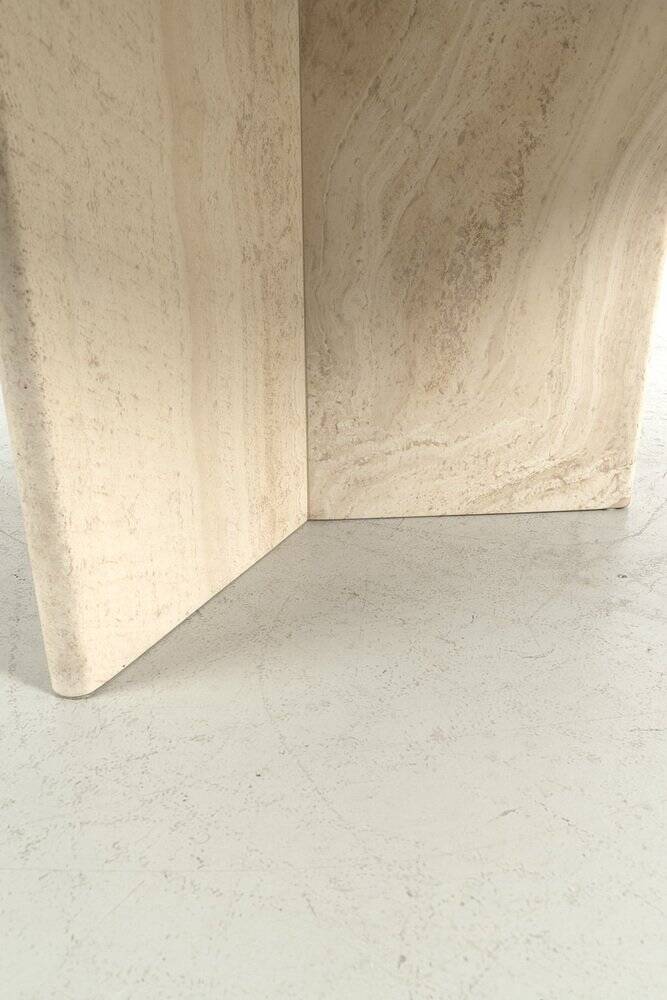 Table basse en travertin vintage