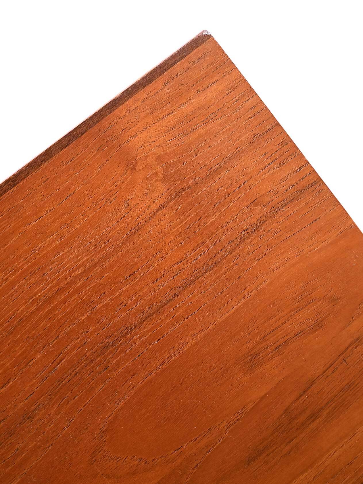 1960s Scandinavian Teak Secretaire with Sculpted Handles