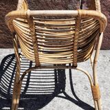 Rattan armchair (60s/70s)