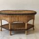 Vintage rattan coffee table – 1970s Riviera spirit