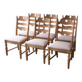 Set of 6 Henning Kjærnulf chairs