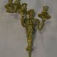 Louis XV style bronze sconces with cariatids