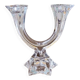 Villeroy & Boch crystal candlestick, star-shaped, for 2 candles