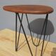 Tripod coffee table base pin