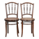 Set of 2 wooden vintage bistro chairs Jacob & Josef Kohn Wien