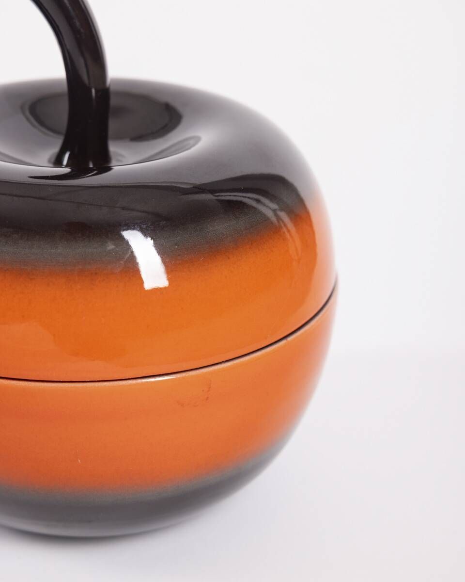 Vintage 1970s Ceramic Apple Container, Designed by Ceramica SIC