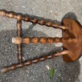 Wooden tripod stool