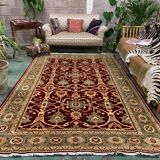 Fine afghan wool ziegler rug 275x183 cm