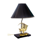 Deknudt Brass "Moon Fish" desk lamp 1970s
