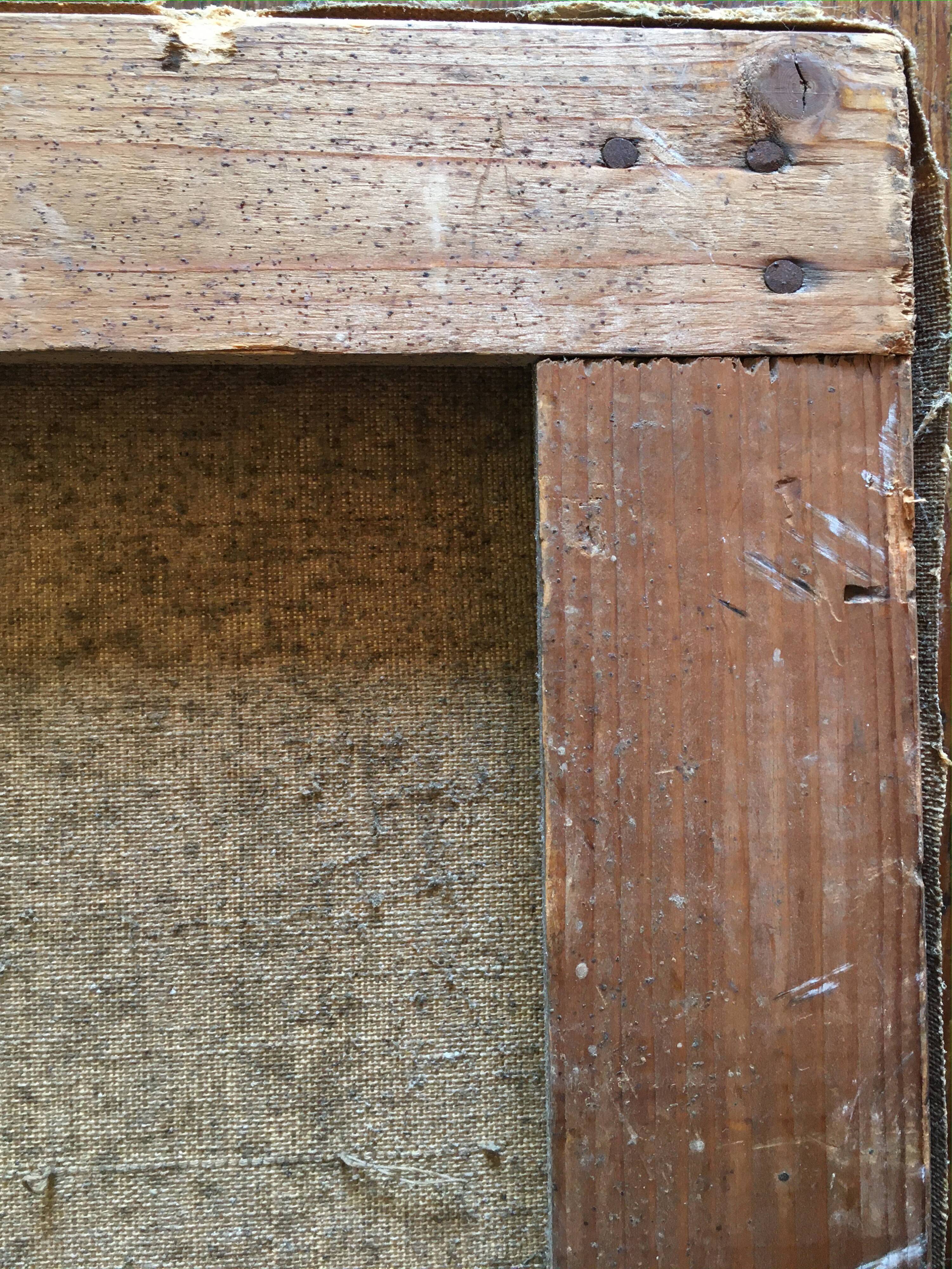 Ancient painting "Landscape at the River" E. Poux Doubs signed cf. Isenbart Charigny