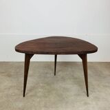 50s tripod coffee table with compass legs