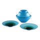 Vintage bowl and saucers VeArt in Murano glass, Italy, 1970s.