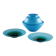 Vintage bowl and saucers VeArt in Murano glass, Italy, 1970s.