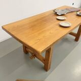 2m solid elm farmhouse table