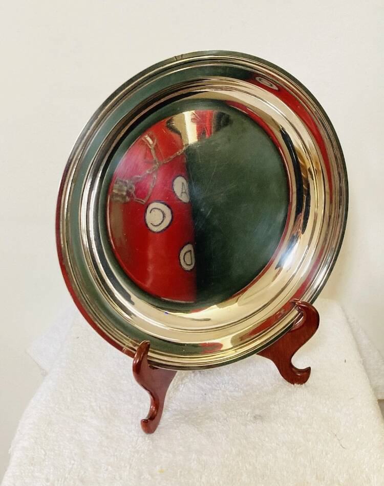 Christofle dish in hallmarked silver-plated metal, mid-20th century
