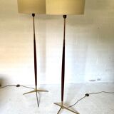 Pair of floor lamps Maison Lunel 1950