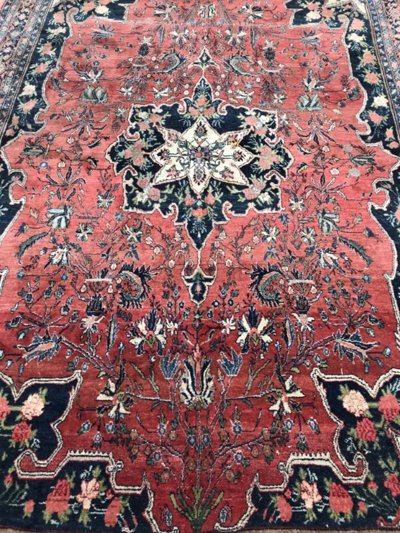 Carpet old Persian is Bijar hand 183 X 268 CM