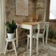 Small table, desk and its patinated chair