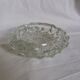 Empty glass ashtray large format pocket